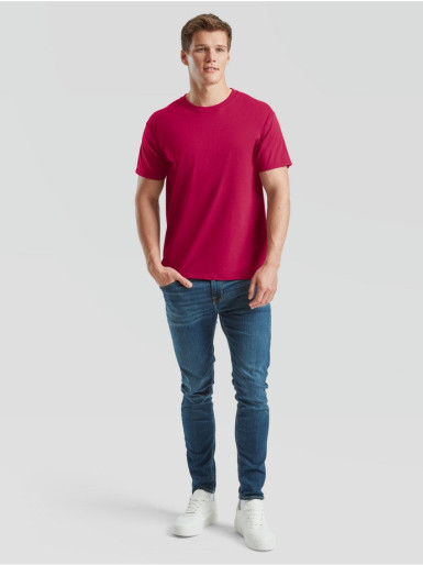 Fruit of the Loom, Iconic Ringspun Premium T, muška majica kratkih rukava ,svetla burgundi, M