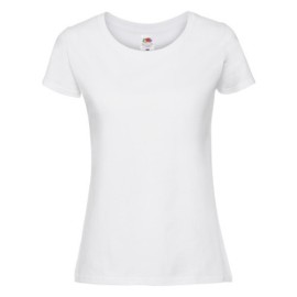 Fruit of the Loom, Ladies Iconic Ringspun Premium T, women's T-shirt, white, 2XL