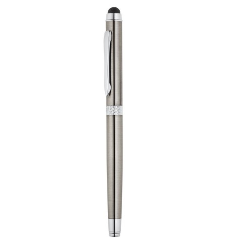 CANNES. Roller pen and ball pen set in metal