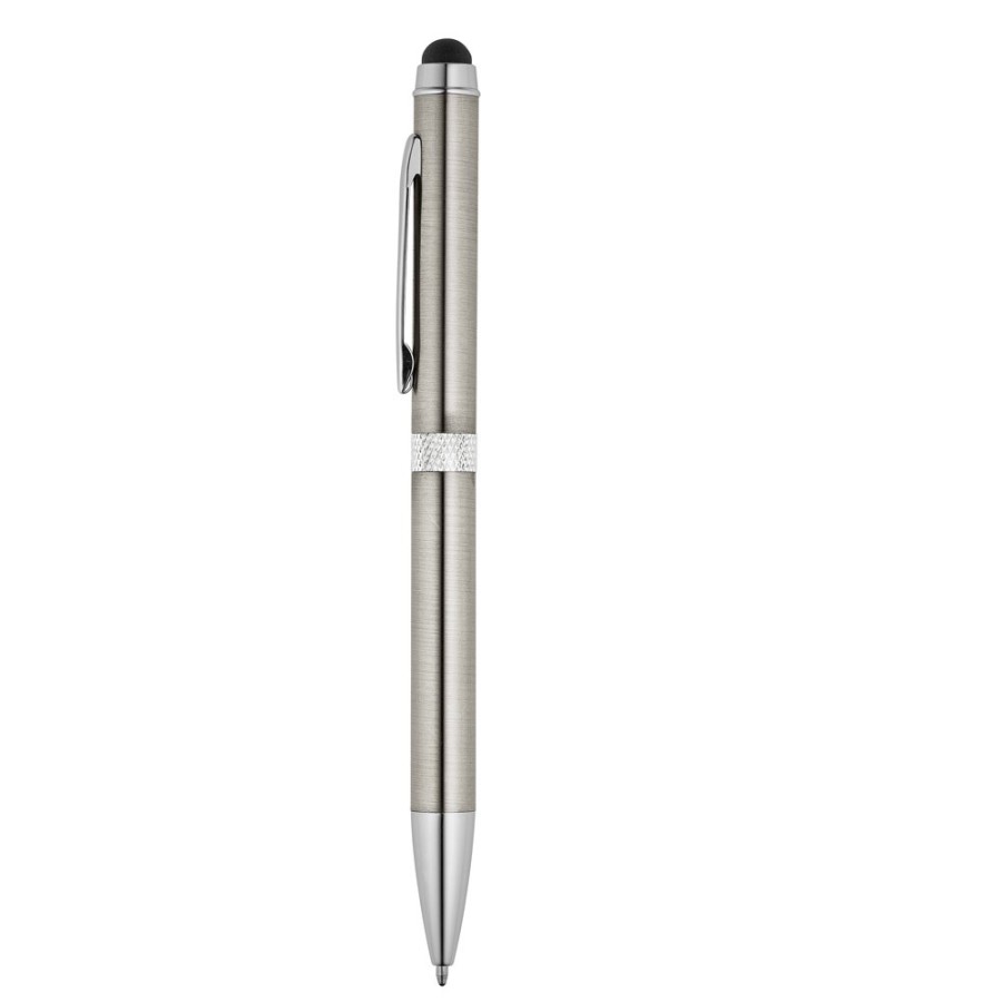 CANNES. Roller pen and ball pen set in metal