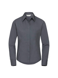 RUSSELL women's LS Pol-Cot Fit Ppln Shirt