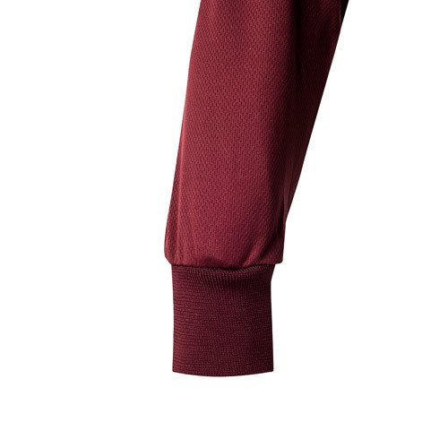 VL VULCAN. Bird-eye dvobojna polo majica (160g/m²) sa dugim rukavima, od poliestera (100%)