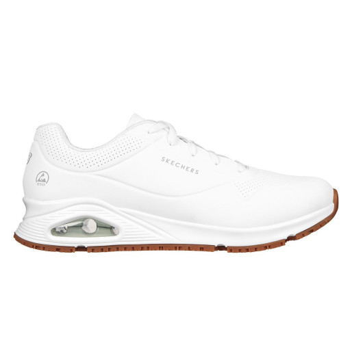 UNO SR, women`s low cut work sneakers with esd function, white
