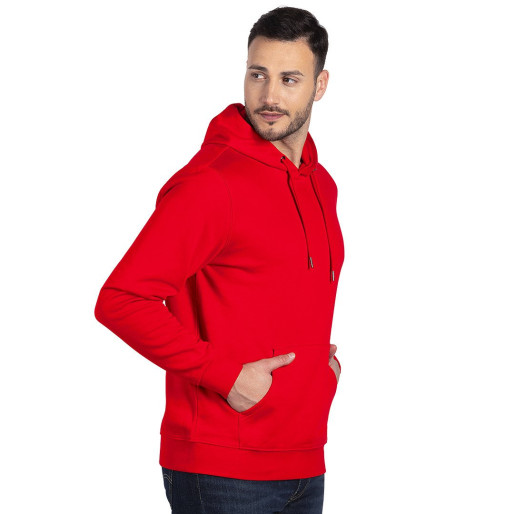 ABSOLUT HOODY, organic cotton hooded sweatshirt, 280 g/m2, red