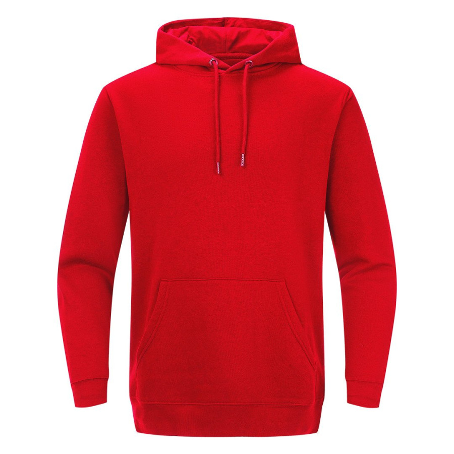 ABSOLUT HOODY, organic cotton hooded sweatshirt, 280 g/m2, red