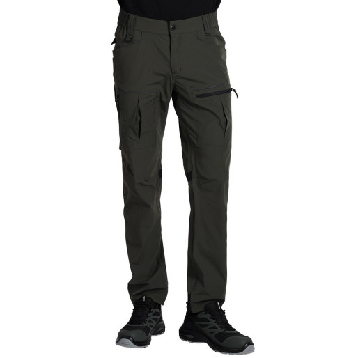 PANTHER PANTS S, elastic work pants, olive