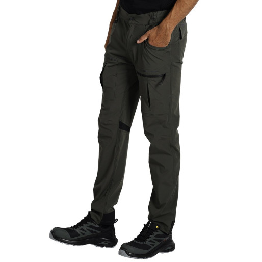 PANTHER PANTS S, elastic work pants, olive