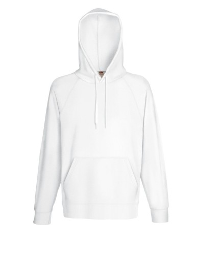 Fruit of the Loom, Lightweight Hooded Sweat, muški duks sa kapuljačom,  bela, L
