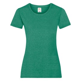 Fruit of the Loom, Valueweight, Women's Cotton T-shirt, Retro Melting Green, L
