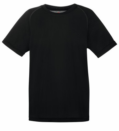 Fruit of the Loom, Performance, Men's Kids Sports T-shirt, Black, 3-4