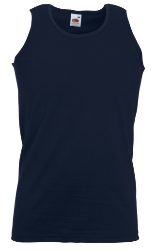Fruit of the Loom, Valueweight Athletic West, muška pamučna majica na bretele, tamno teget, L