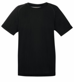 Fruit of the Loom, Performance, Men's Kids Sports T-shirt, Black, 9-11