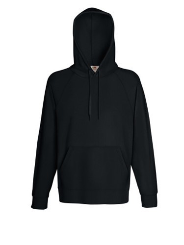 Fruit of the Loom, Lightweight Hooded Sweat, muški duks sa kapuljačom, crna  , M