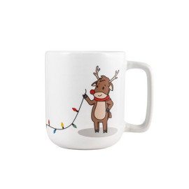 REINDEER. Šolja sa božićnom štampom 330 mL