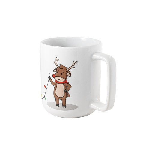 REINDEER. Šolja sa božićnom štampom 330 mL