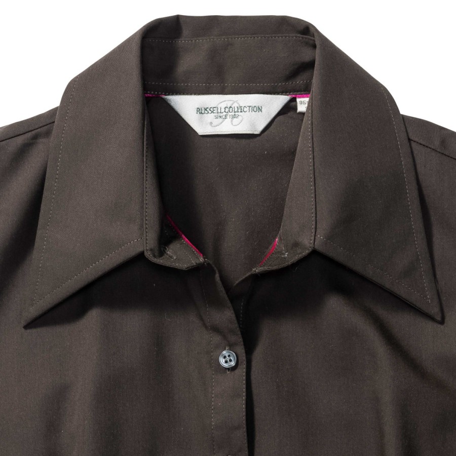 RUSSELL ženska košulja sa kratkim rukavima TENCEL FITTED