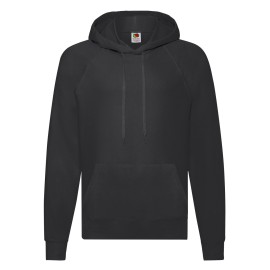 Fruit of the Loom, Lightweight Hooded Sweat, Men's Hooded Hoodie, Black, XL