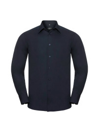 RUSSELL men's LS Po-Ct Tail Pop Shirt