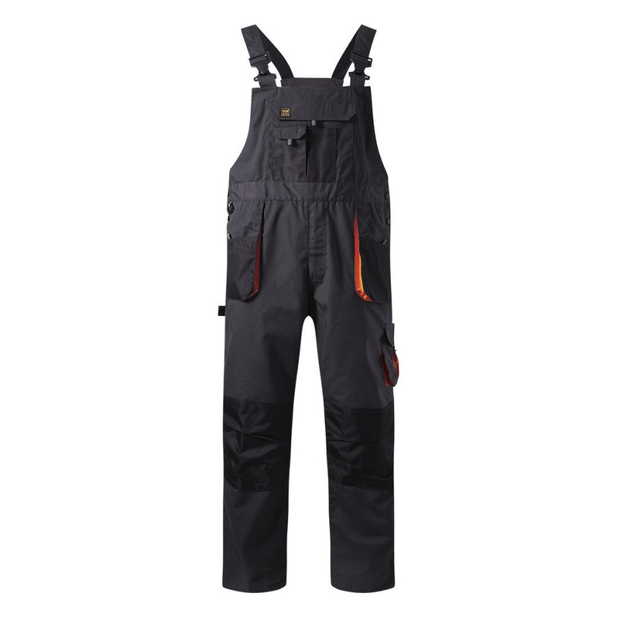 HAMMER BIB PANTS, working bib pants, dark gray