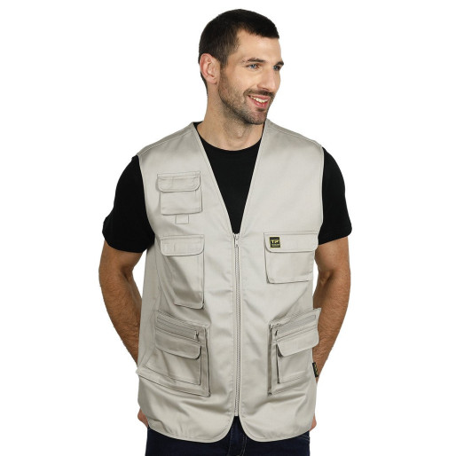 TRIGGER, workwear vest, beige