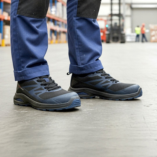 GRIZZLY, low-cut work shoes s1ps with esd function, blue