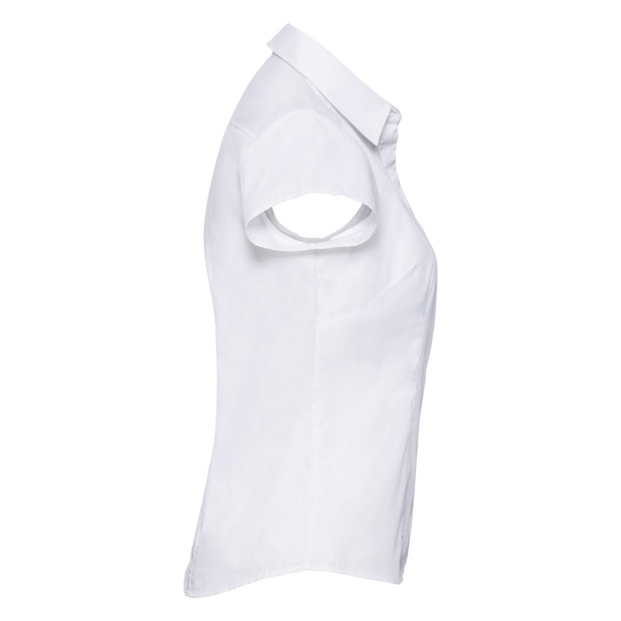 RUSSELL women's SS Pol-Cot Fit Ppln Shirt