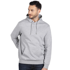ABSOLUT HOODY, organic cotton hooded sweatshirt, 280 g/m2, ash