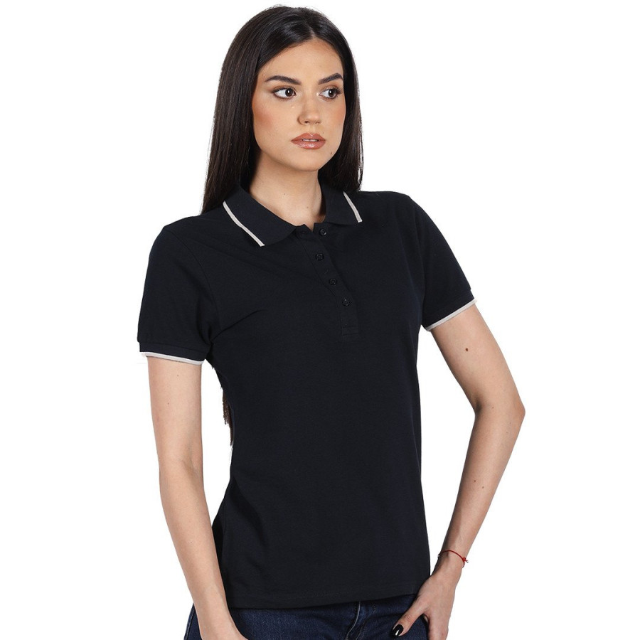 ATLANTIC LADY, women's polo shirt, 190 g/m2, blue