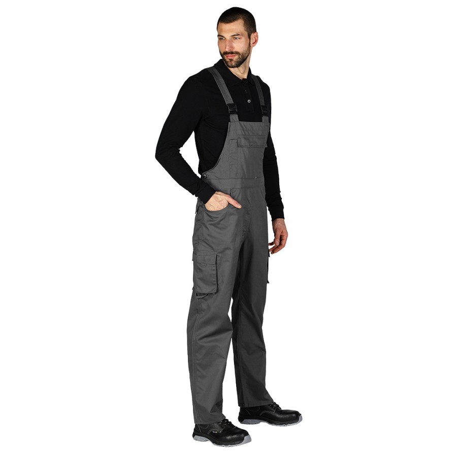 CRAFT BIB PANTS, working bib pants  dark gray