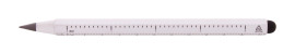 Ruloid inkless pen with ruler