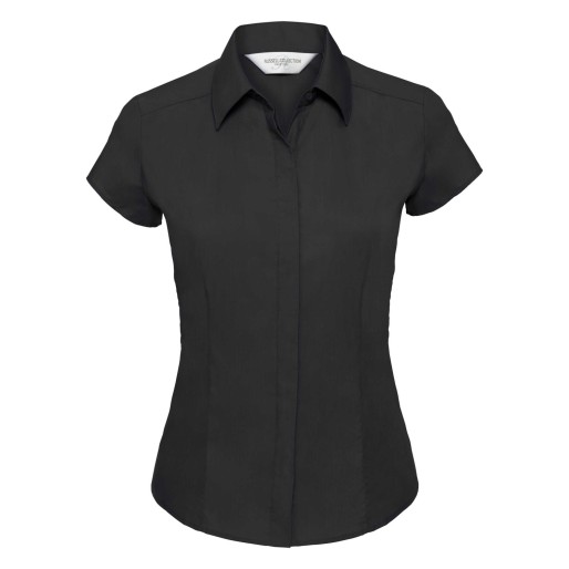 RUSSELL women's SS Pol-Cot Fit Ppln Shirt