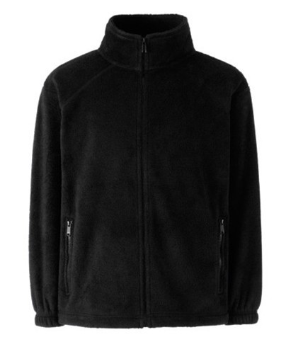 Fruit Of The Loom Full Zip Fleece Kids Nursery Button Up With Ruffles,