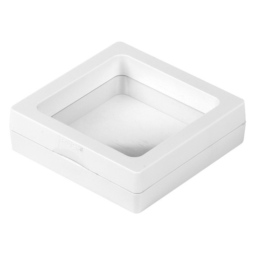 SPACE, plastic gift box, white
