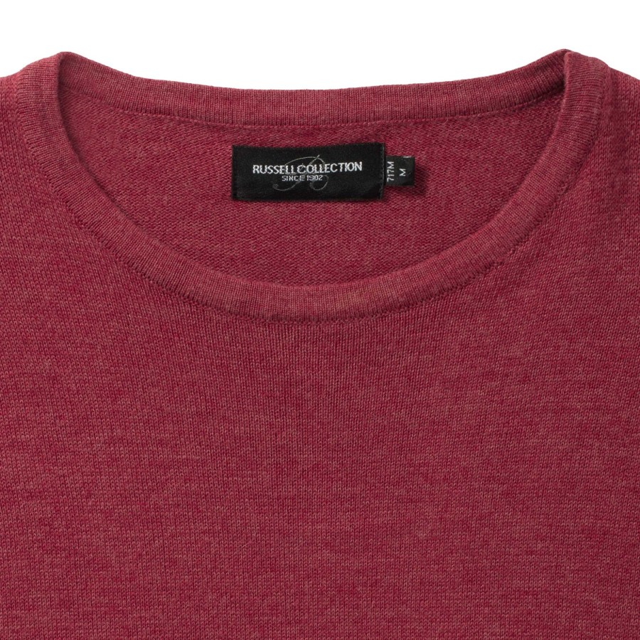 RUSSELL muški štrikani džemper, okrugli okovratnik