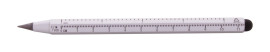 Ruloid inkless pen with ruler