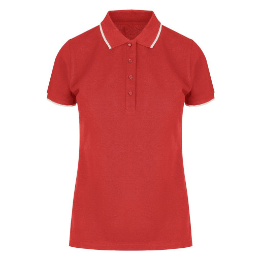 ATLANTIC LADY, women's polo shirt, 190 g/m2, red