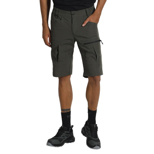 PANTHER BERMUDA, elastične radne bermude, maslinasta