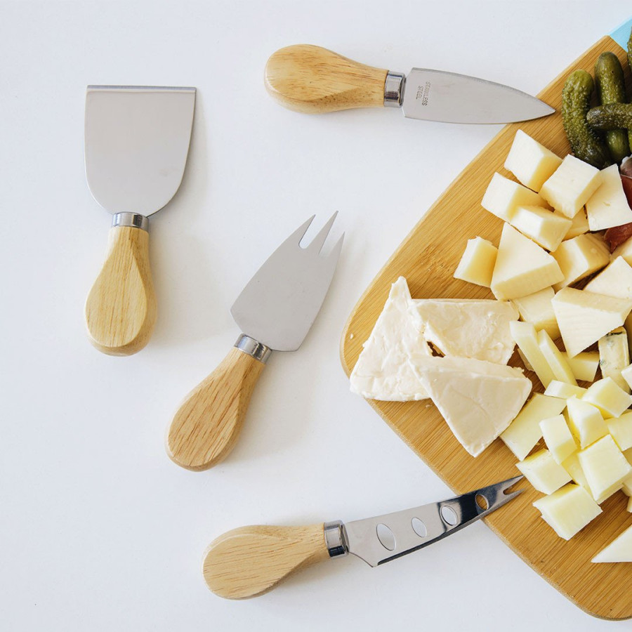 FORMAGGIO, set noževa za sir, 4/1, bež