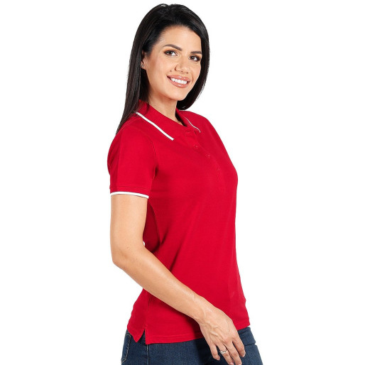 ATLANTIC LADY, ženska polo majica, 190 g/m2, crvena