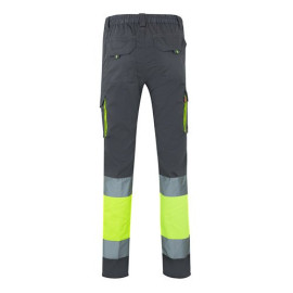 VL ZEUS LARGE. Two-tone, multi-pocket stretch trousers (240g/m²), in cotton (46%), EME (38%) and polyester (16%)