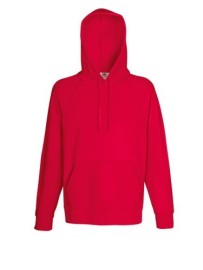 Fruit of the Loom, Lightweight Hooded Sweat, Hooded Men's Hoodie, Red, XL