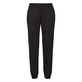 Fruit Of The Loom, Classic Elasticated Cuff Jog Pants, trenerka sa ranflom na nogavicama, crna,S