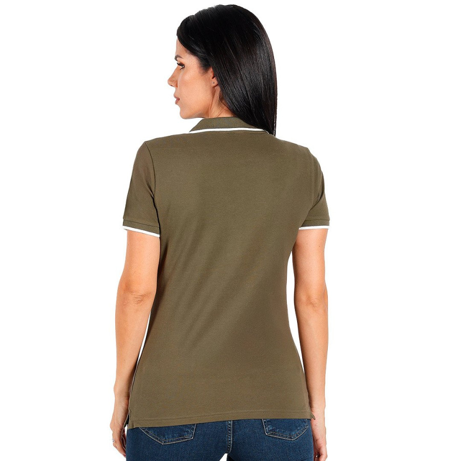 ATLANTIC LADY, women's polo shirt, 190 g/m2, olive