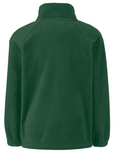 Fruit Of The Loom Full Zip Fleece Kids Nursery Button Up With Ruffles,