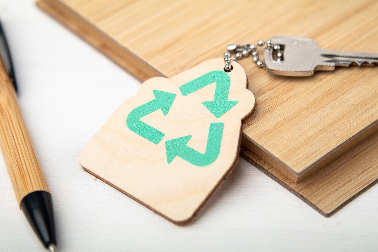 EcoRing keyring, recycling
