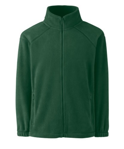 Fruit Of The Loom Full Zip Fleece Kids Nursery Button Up With Ruffles,