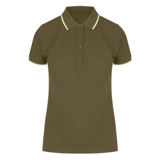 ATLANTIC LADY, ženska polo majica, 190 g/m2, maslinasta