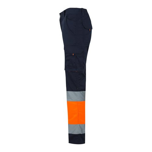 VL ZEUS LARGE. Rastegljive pantalone u dve boje sa više džepova (240g/m²), od pamuka (46%), EME (38%) i poliestera (16%)