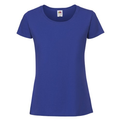Fruit of the Loom, Ladies Iconic Ringspun Premium T, ženska majica kratkih rukava, royal plava, XS