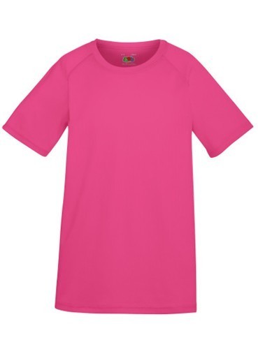 Fruit of the Loom, Performance, Men's Kids Sports T-shirt, Fuchsia, 9-11